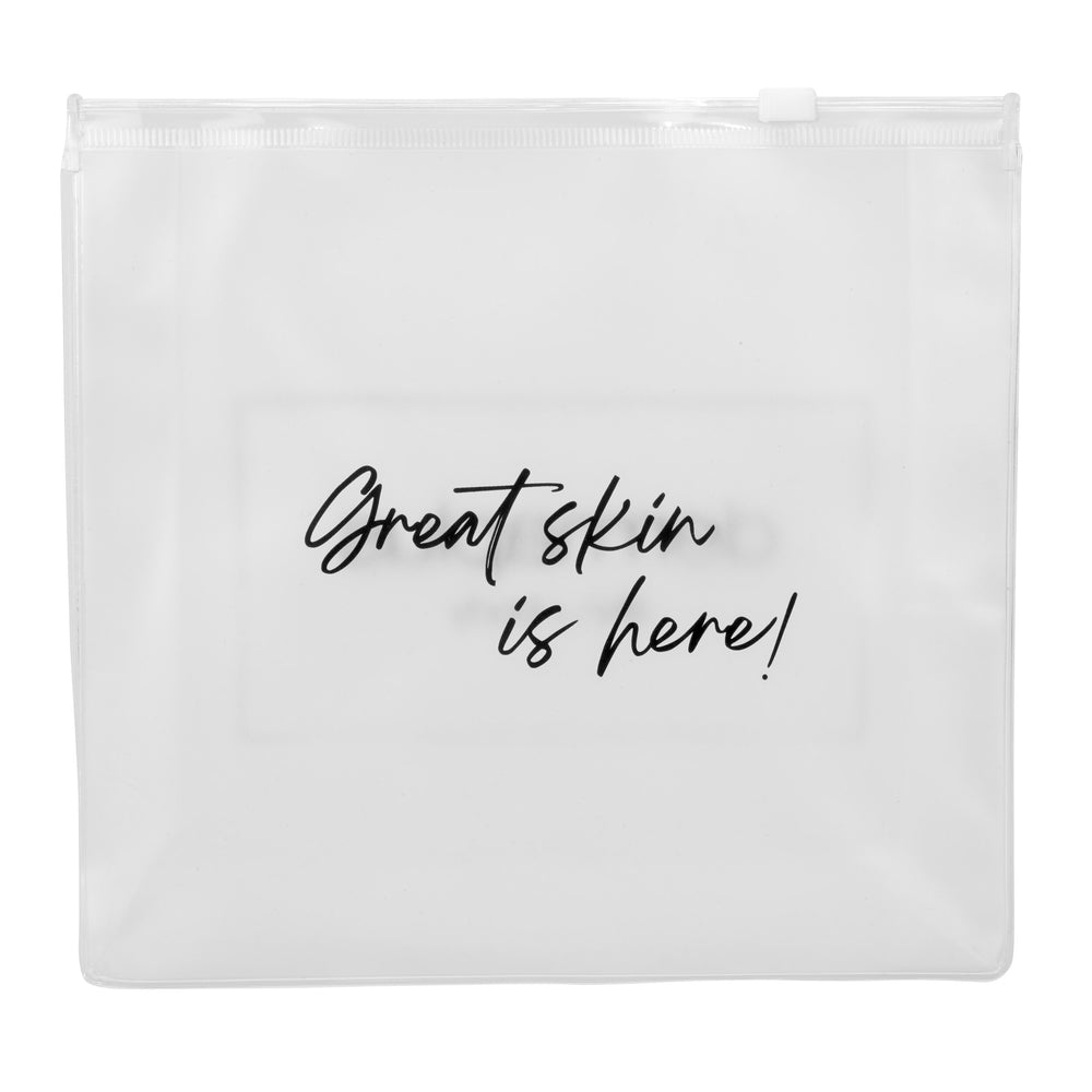 
                  
                    Skincare travel pouch
                  
                